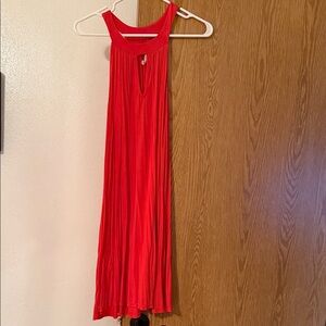 Red Sleeveless Maxi Dress
